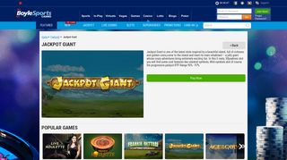 Jackpot Giant - Boylesports Casino | Play online Casino, Games ...