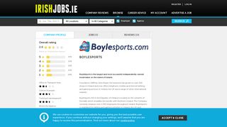 Boylesports Jobs and Reviews on Irishjobs.ie
