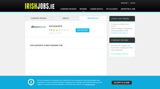 Boylesports Reviews – IrishJobs.ie