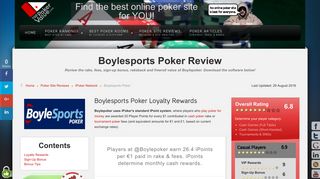Boylesports Poker Review - Download Boylepoker Today