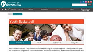 Youth Basketball - Department of Recreation - Montgomery County ...