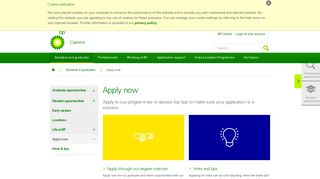 Apply now | Students and graduates | BP Careers