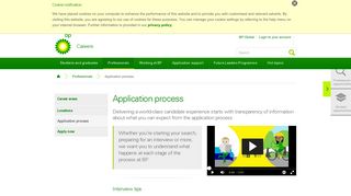 Application process | Professionals | BP Careers