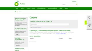 Jobs - Recent Jobs - BP Australia
