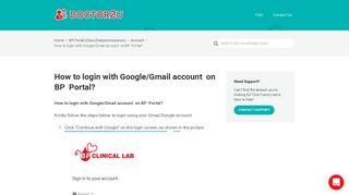 How to login with Google/Gmail account on BP Portal? - helpguru