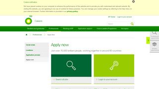 Apply now | Professionals | BP Careers