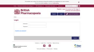 Login - British Pharmacopoeia