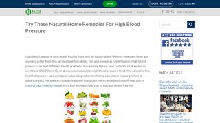 Try These Natural Home Remedies For High Blood Pressure ...