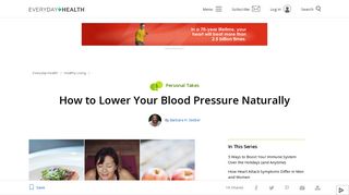 High Blood Pressure: How to Lower It Naturally - Everyday Health