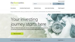 The Share Centre: Online Share Dealing Account, Stocks and Shares ...