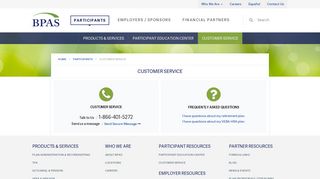 Customer Service - BPAS