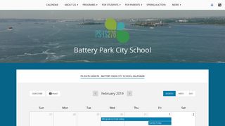 Calendar - - Battery Park City School