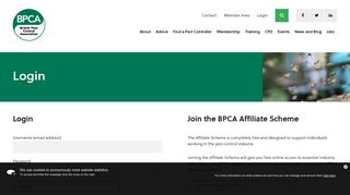 BPCA Login - The British Pest Control Association