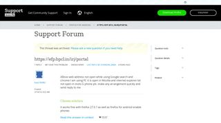 https://efp.bpcl.in/irj/portal | Firefox for Android Support Forum | Mozilla ...