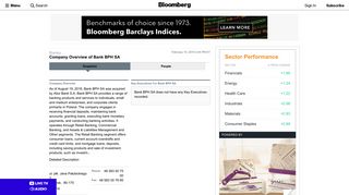 Bank BPH SA: Private Company Information - Bloomberg