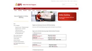 How to Register in Online Banking | BPI