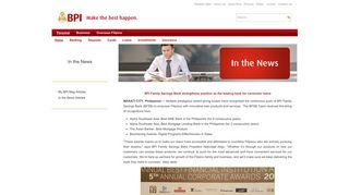 BPI Family Savings Bank strengthens position as the leading bank ...