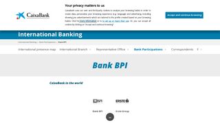 Bank BPI | International Banking | Companies - la Caixa