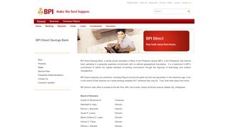 BPI Direct Savings Bank | BPI