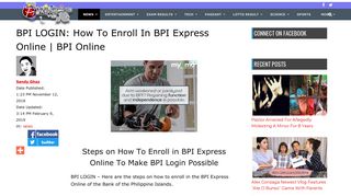 BPI LOGIN: How To Enroll In BPI Express Online ... - Philippine News