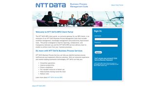 Welcome to NTT DATA BPO Client Portal - NTT DATA Services