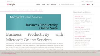 Microsoft Online Services | BPOS | Insight UK