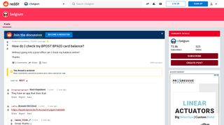 How do I check my BPOST BPAID card balance? : belgium - Reddit