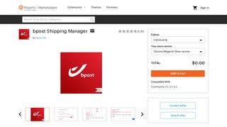bpost Shipping Manager - Magento Marketplace