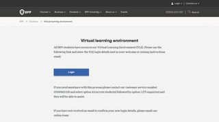 Virtual learning environment | BPP