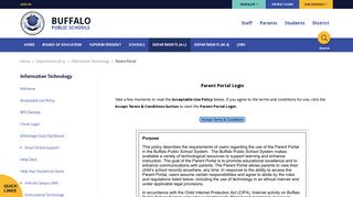 Information Technology / Parent Portal Login - Buffalo Public Schools