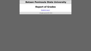 Report of Grades - Bataan Peninsula State University