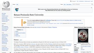 Bataan Peninsula State University - Wikipedia