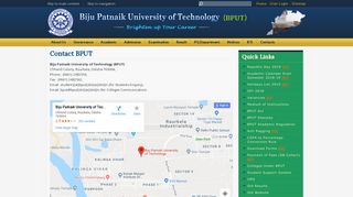 Contact BPUT :: Biju Patnaik University of Technology (BPUT)