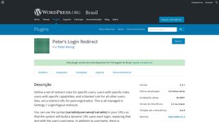 Peter's Login Redirect | WordPress.org