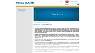 How to use our Online Service - BRAC Saajan