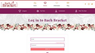Bach Bracket | Sign In | Bachelorette Fantasy League