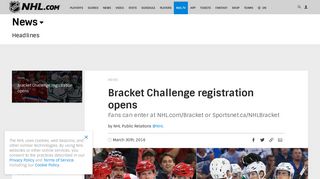 Bracket Challenge registration opens - NHL.com