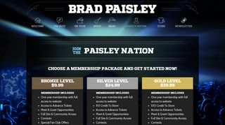 Brad Paisley | Paisley Nation Official Fan Club