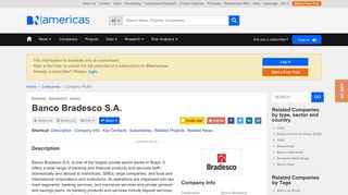 Banco Bradesco S.A. (Banco Bradesco) - BNamericas