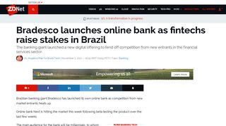 Bradesco launches online bank as fintechs raise stakes in Brazil ...