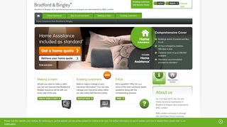 Bradford and Bingley Home Insurance and Car Insurance: Homepage