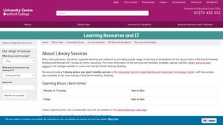 Learning Resources and IT | Bradford College
