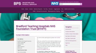 Bradford Teaching Hospitals NHS Foundation Trust (BTHFT ...