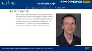 Bradley Morris | Educational Psychology | Kent State University
