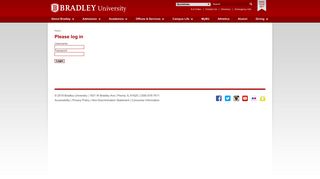 Bradley University: Please log in