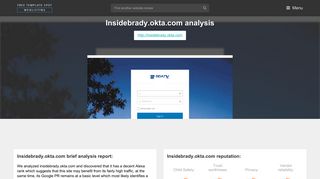 Inside Brady Okta. Brady Corp - Sign In - Popular Website Reviews