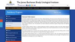 Residency Program - Brady Urological Institute - Johns Hopkins ...