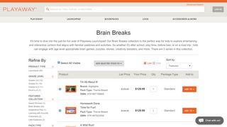 Brain Breaks - Playaway