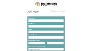Register - Brain Health Registry