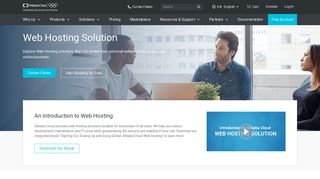 Web Hosting Solution suitable for All Websites & Businesses - Alibaba ...